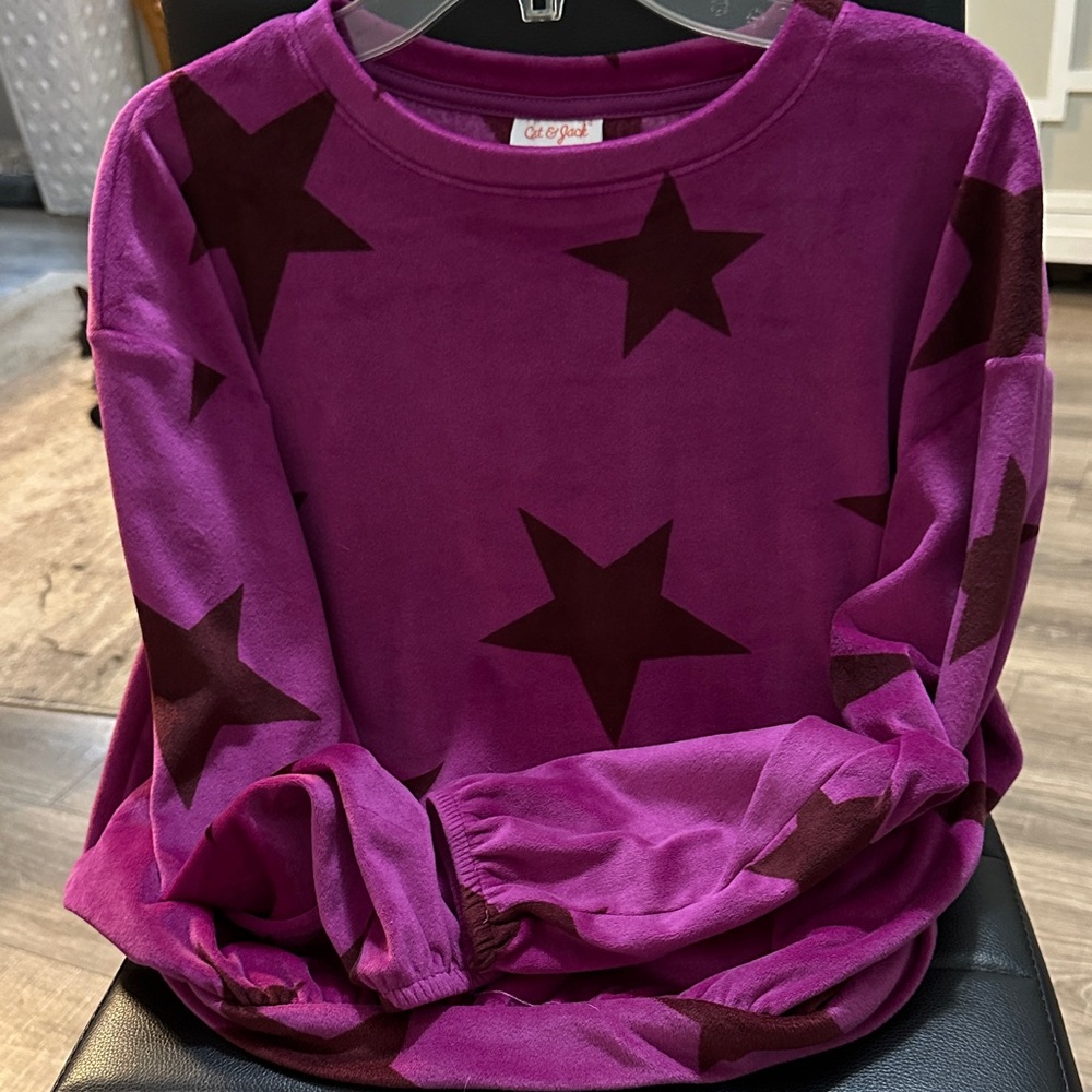Cat & Jack Purple Star Sweatshirt
